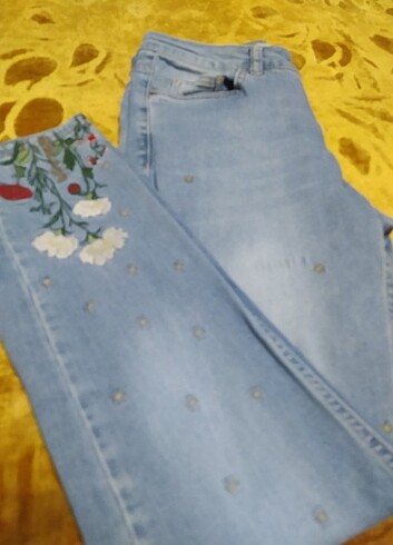 LC Waikiki çiçek baskılı kot pantolon