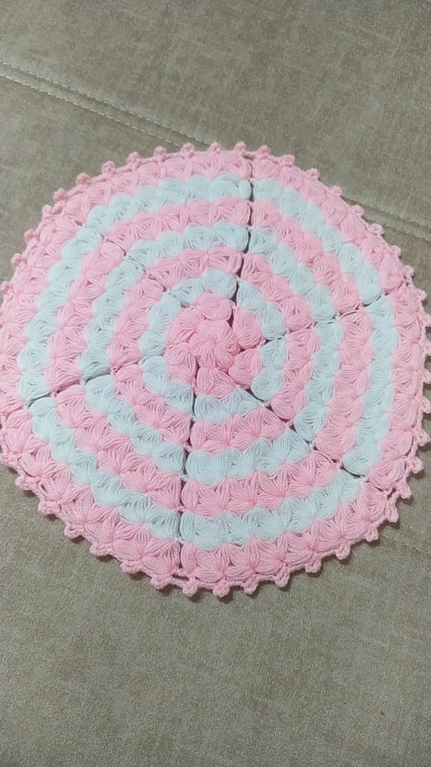 Pembe ve beyaz pastel banyo lifi - Görsel 2