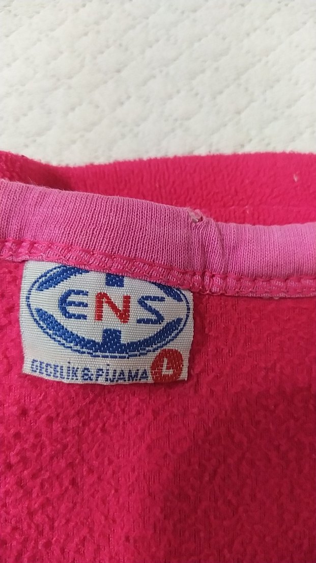 Kız Çocuk Pembe Baskılı Uzun Kollu Sweatshirt - Görsel 4