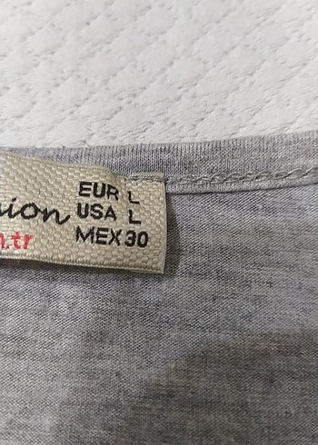 Kız Çocuk Gri Payetli Tişört - Görsel 3