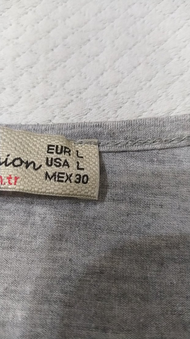 Kız Çocuk Gri Payetli Tişört - Görsel 3