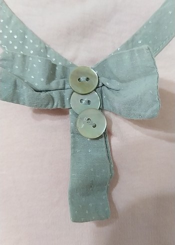 Kız Çocuk Pembe V Yaka Kısa Kollu Tişört - Görsel 5