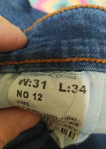 Kadın Mavi Denim Midi Boy Regular Fit Jean - Görsel 2
