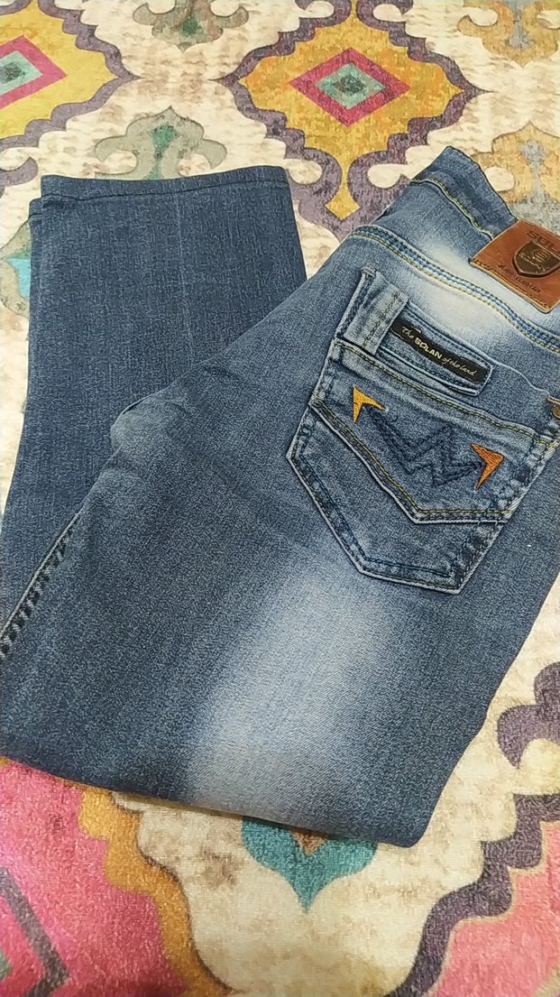 Mavi Tie-Dye Denim Jean - Görsel 4