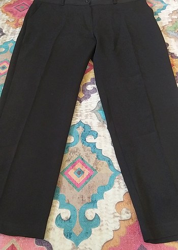 Siyah Kadın Uzun Kumaş Pantolon - Görsel 2