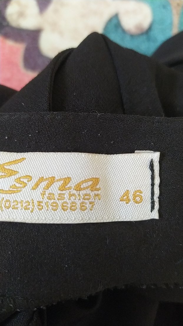 Siyah Kadın Uzun Kumaş Pantolon - Görsel 3