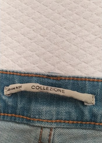 Nakışlı Mavi Bohem Kadın Kot Pantolon - Görsel 5