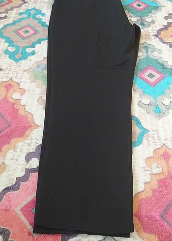 Kadın Siyah Kumaş Pantolon, Regular Fit, - Görsel 3