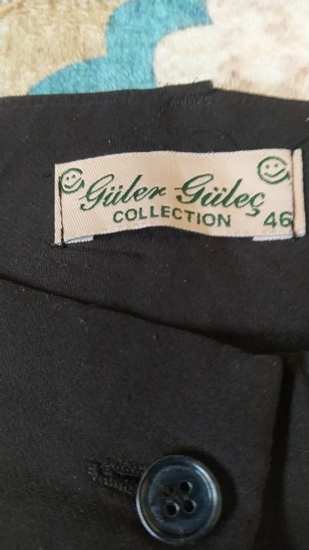 Kadın Siyah Kumaş Pantolon, Regular Fit, - Görsel 2