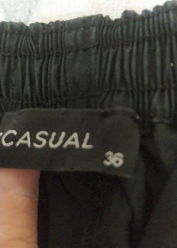 Kadın Siyah Salaş Kumaş Pantolon - Görsel 6