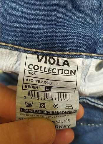 Fermuarlı Mavi Midi Kadın Denim Pantolon - Görsel 3