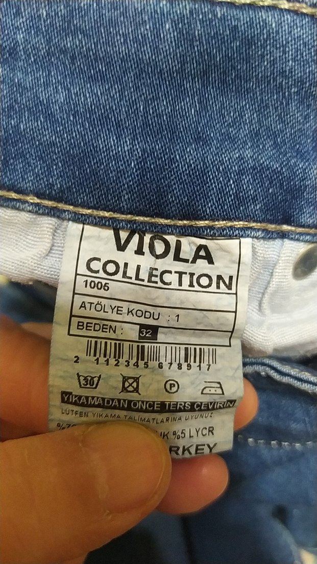 Fermuarlı Mavi Midi Kadın Denim Pantolon - Görsel 3