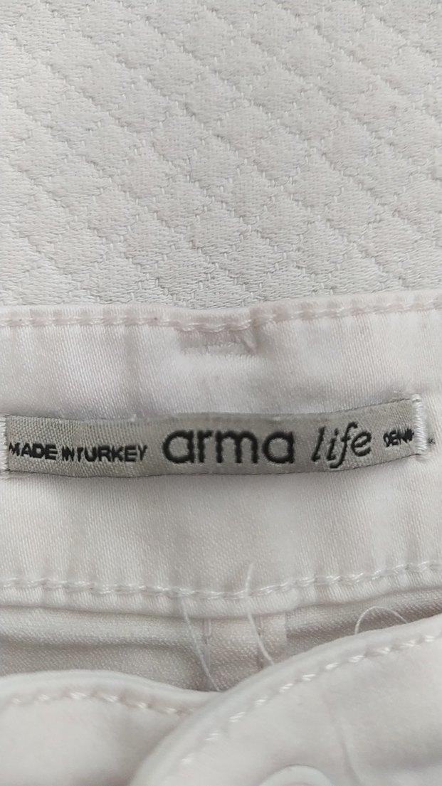 Beyaz Kadın kot Pantolon - Görsel 2