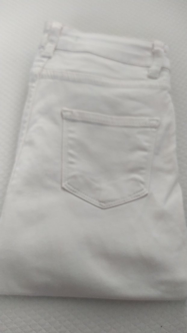 Beyaz Kadın kot Pantolon - Görsel 5