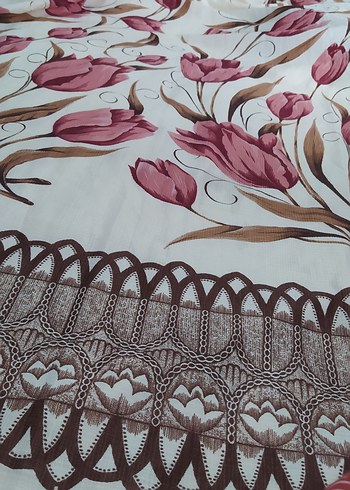 Bordo Baskılı Amerikan vintage Geleneksel Perde - Görsel 3