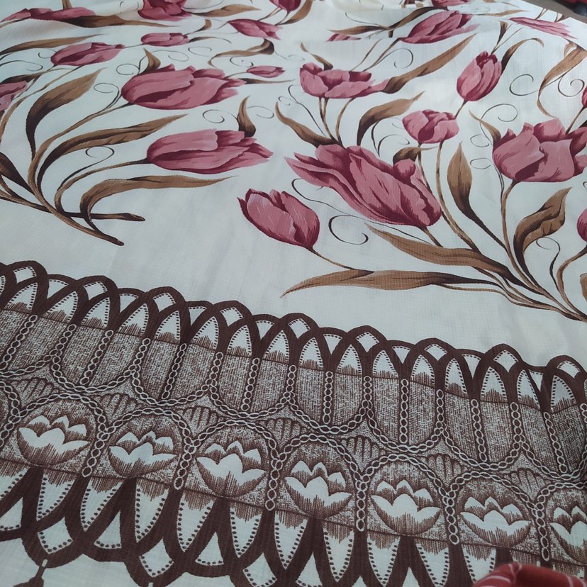 Bordo Baskılı Amerikan vintage Geleneksel Perde - Görsel 3