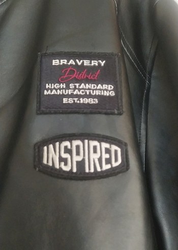 Düğmeli Siyah Deri Erkek Ceket - Görsel 2