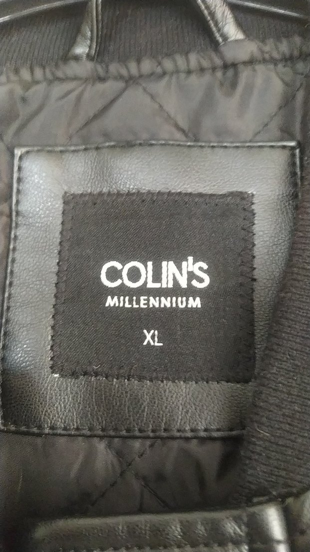 Düğmeli Siyah Deri Erkek Ceket - Görsel 4