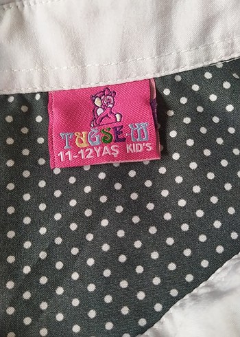 puantiyeli uzun ve kısa kollu kullanılabilen gömlek - Görsel 7