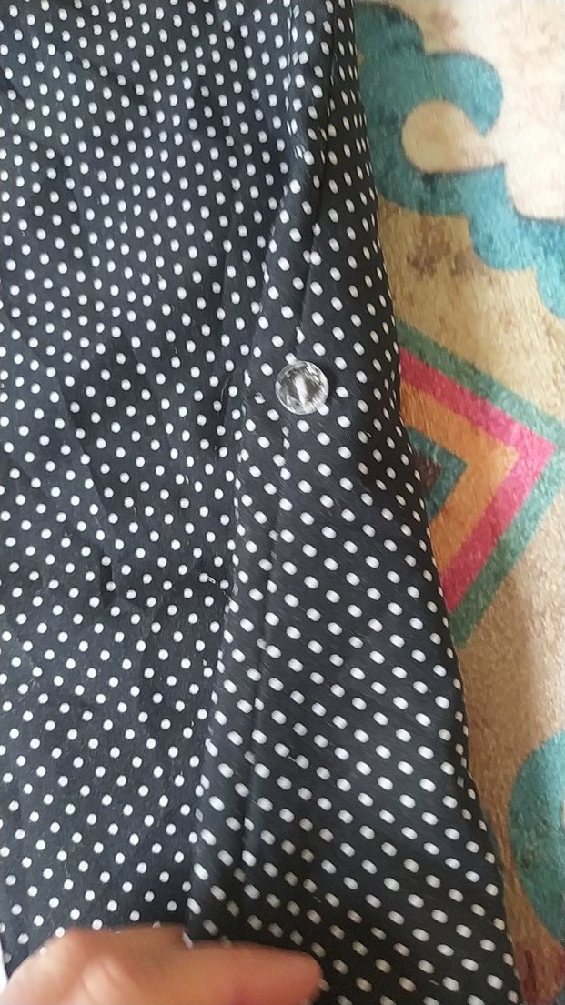 puantiyeli uzun ve kısa kollu kullanılabilen gömlek - Görsel 4