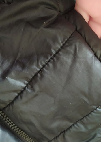 Siyah Fermuarlı çocuk Kışlık Ceket - Görsel 5