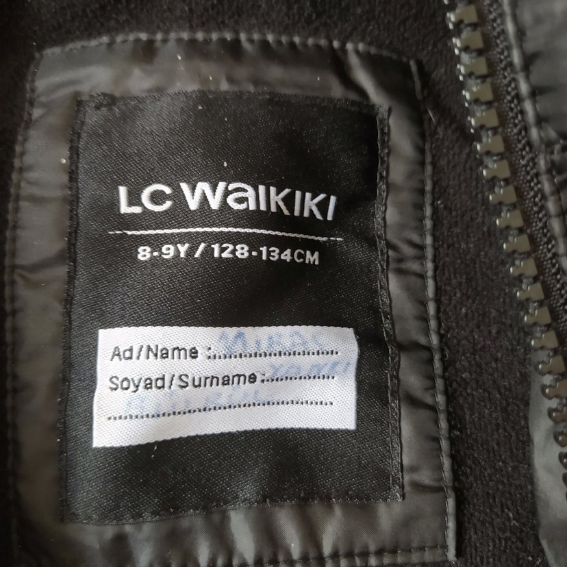 Siyah Fermuarlı çocuk Kışlık Ceket - Görsel 4