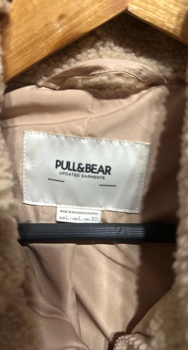 Bej Peluş Kadın Mont - Görsel 2