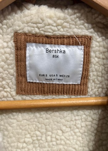 Kahverengi Kadife Kadın Ceket Kürklü - Görsel 3