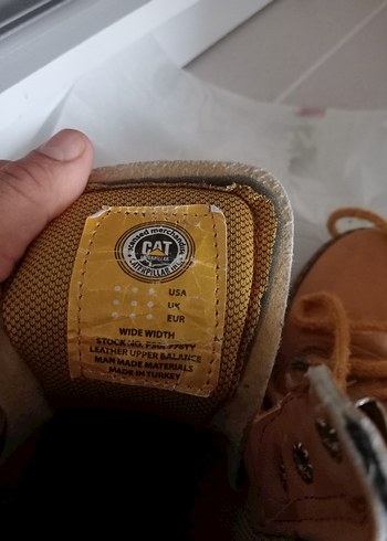 43 Beden sarı Renk CAT Sarı Bağcıklı Street Wear Bot
