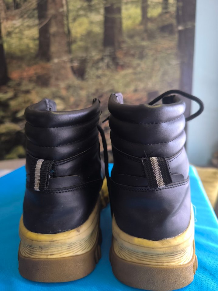 Siyah Kamuflaj Desenli Erkek Bot - Görsel 3