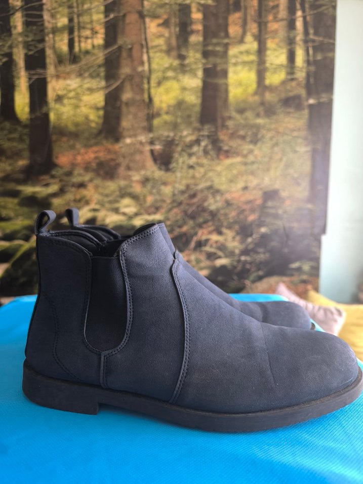 Tokalı Erkek Sokak Stili Gri Bot - Görsel 2