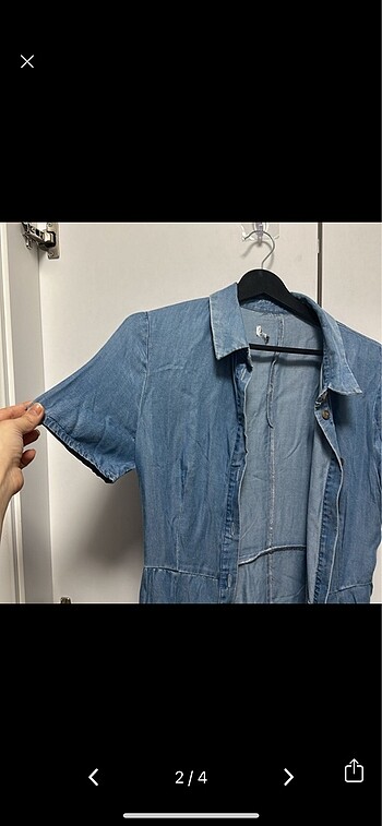 Mango Kot elbise jean