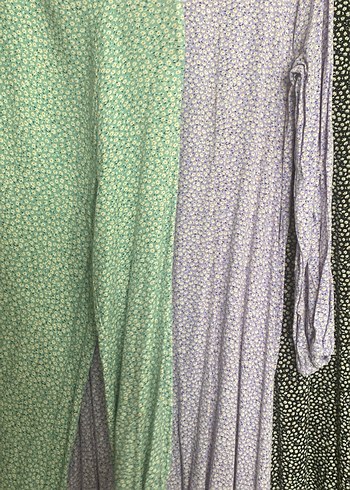 Uzun Kollu, Bağlamalı, Bol Kesim Bohem Elbise - Görsel 2