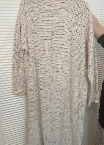 Bohem Tarzı Bej Örgü Kadın Hırka - Görsel 5