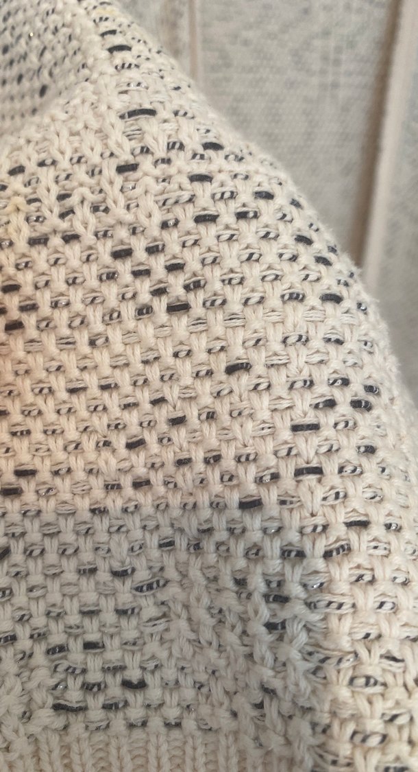 Bohem Tarzı Bej Örgü Kadın Hırka - Görsel 4