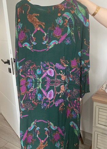 Bohem Çok Renkli Uzun Elbise - Görsel 6