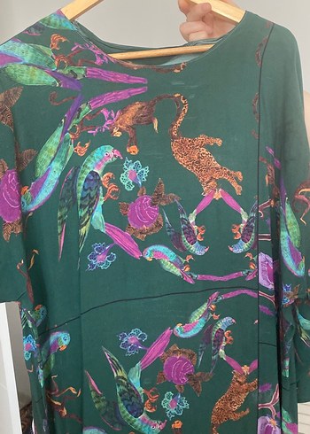 Bohem Çok Renkli Uzun Elbise - Görsel 4