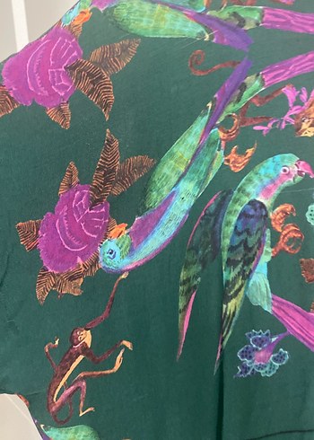 Bohem Çok Renkli Uzun Elbise - Görsel 3