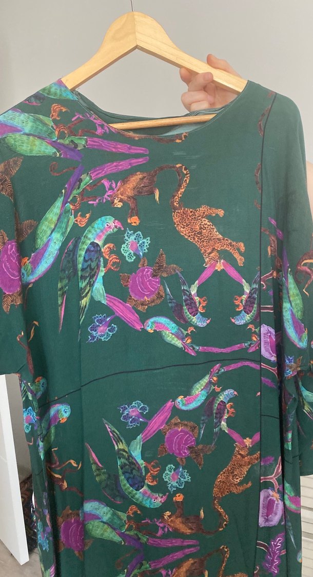 Bohem Çok Renkli Uzun Elbise - Görsel 4