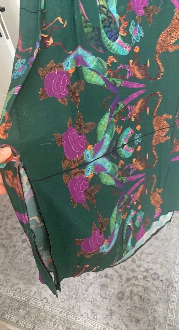 Bohem Çok Renkli Uzun Elbise - Görsel 5