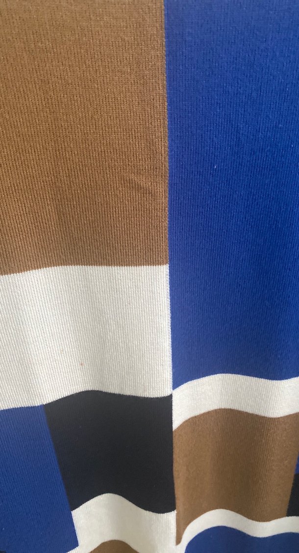 Desenli Uzun Kollu Midi Triko Elbise - Görsel 3