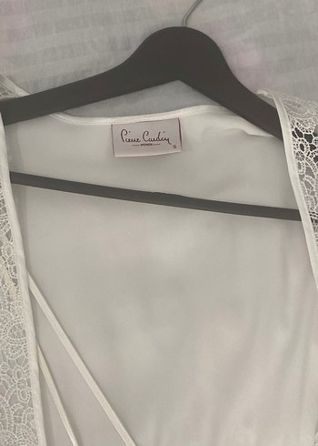 Uzun Beyaz Dantelli Bohem Kadın Pijama Takımı - Görsel 2