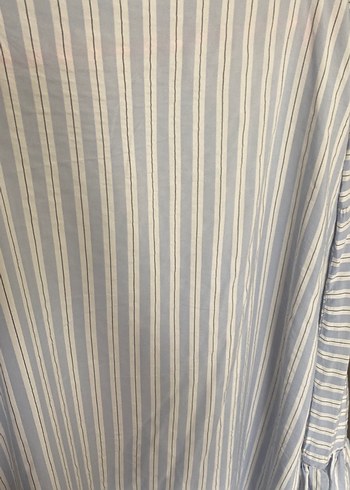 Mavi Çizgili Uzun Kollu Kadın Tunik - Görsel 4