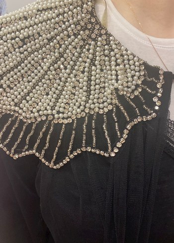 Özel tasarım işlemeli abiye - Görsel 6