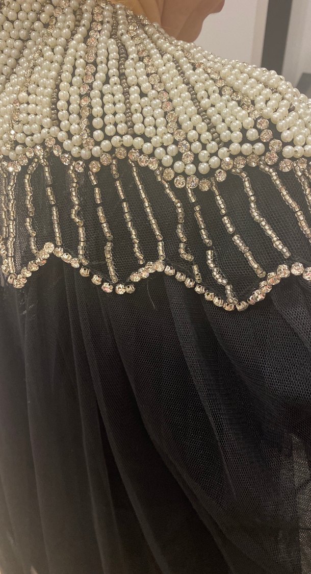 Özel tasarım işlemeli abiye - Görsel 3