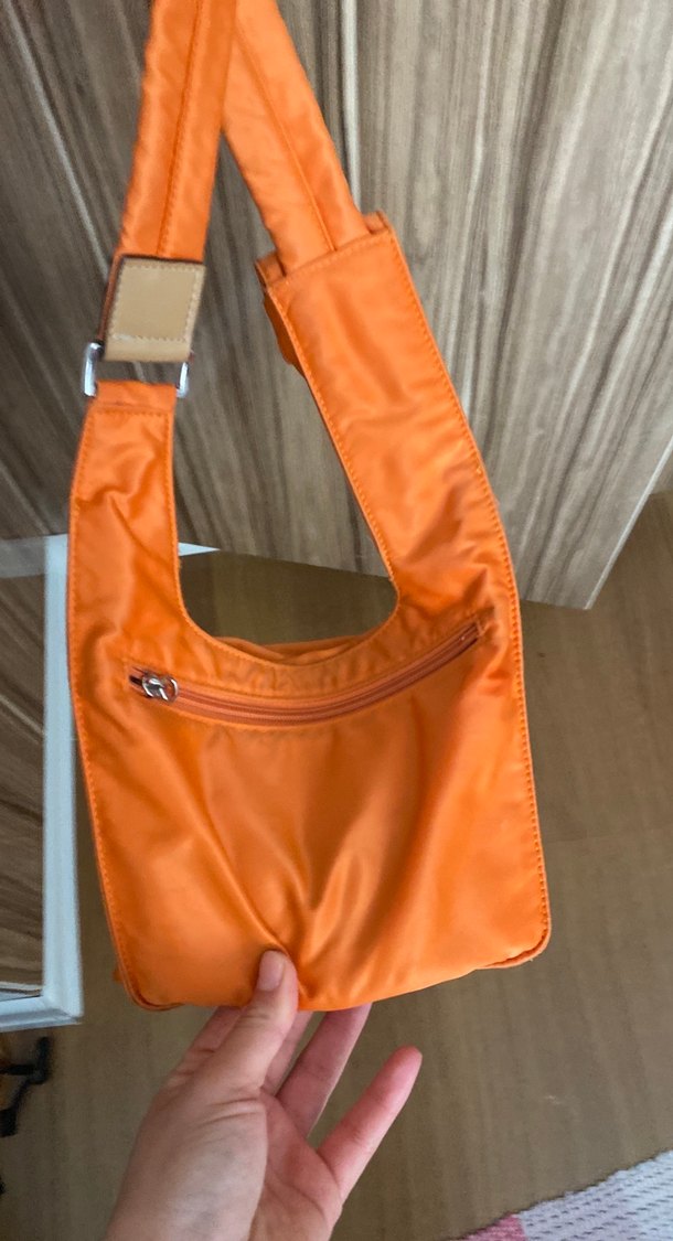 Turuncu askılı çanta, roman marka eşsiz bir parça - Görsel 5
