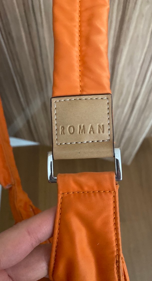 Turuncu askılı çanta, roman marka eşsiz bir parça - Görsel 2