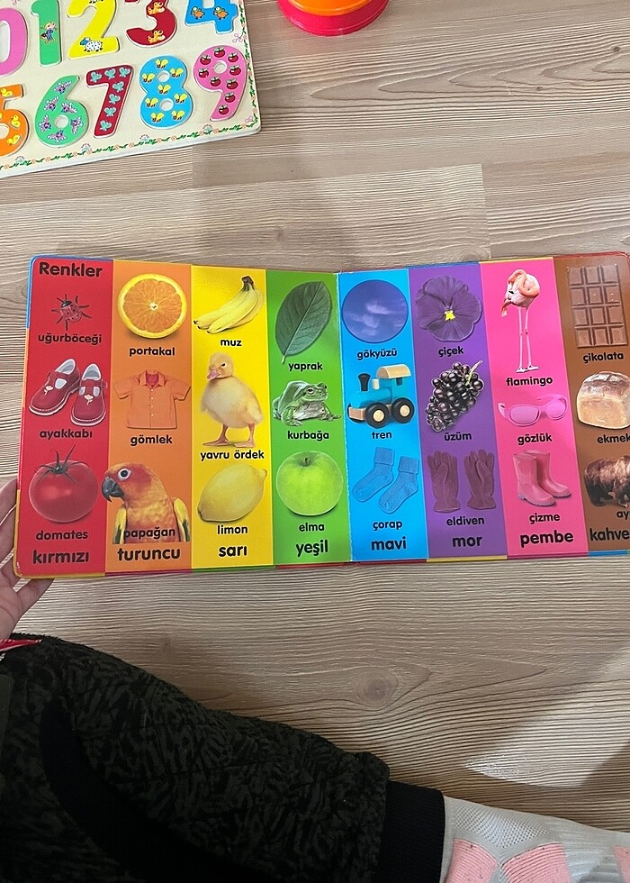 Eğitici kitap renkler şekiller ilk sözcükler - Görsel 2