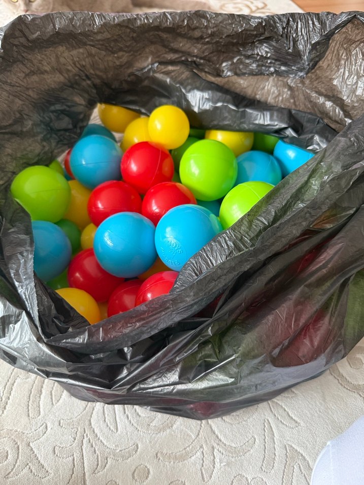 Renkli Plastik Oyun Topları - Görsel 2