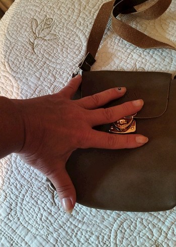 Kahverengi Deri Bohem Kadın Çanta - Görsel 2